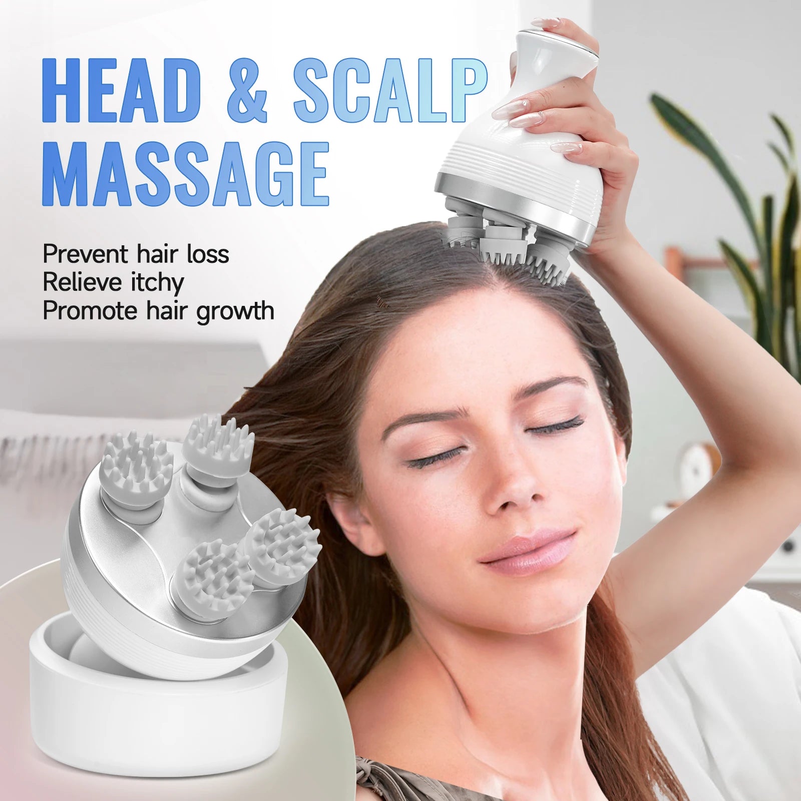 Wireless Waterproof Scalp Massager
