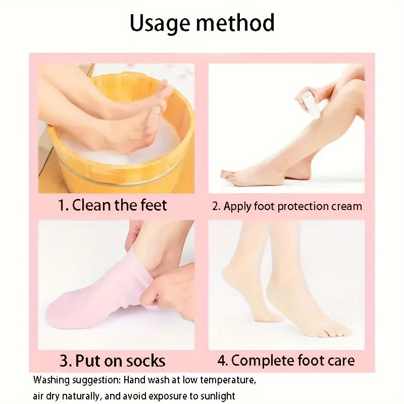 Moisturizing Silicone Heel Socks