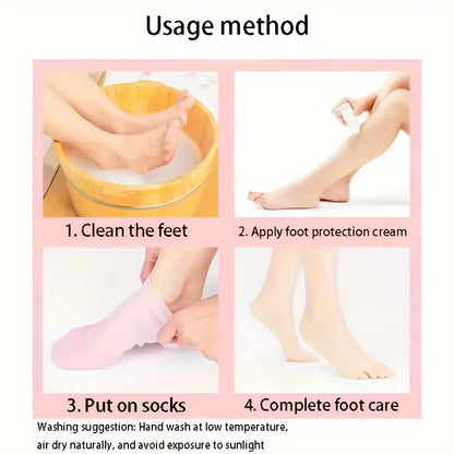 Moisturizing Silicone Heel Socks